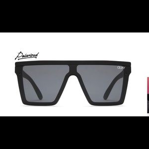 Quay Australia Hind Sight Sunglasses Black New